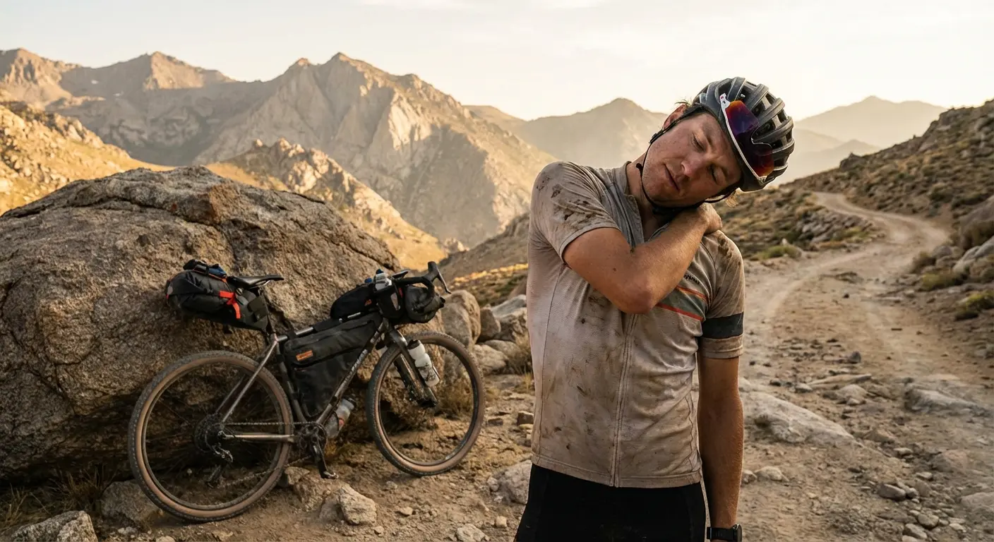 Cover Image for Neck and Back Pain Solutions for Bikepackers: Ride Without Suffering