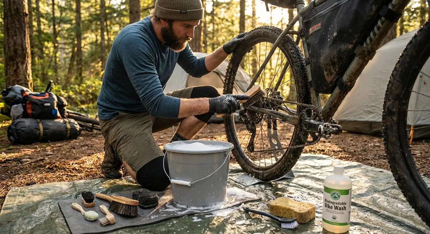 Cover Image for Bike Cleaning for Bikepacking: Trail and Home Methods